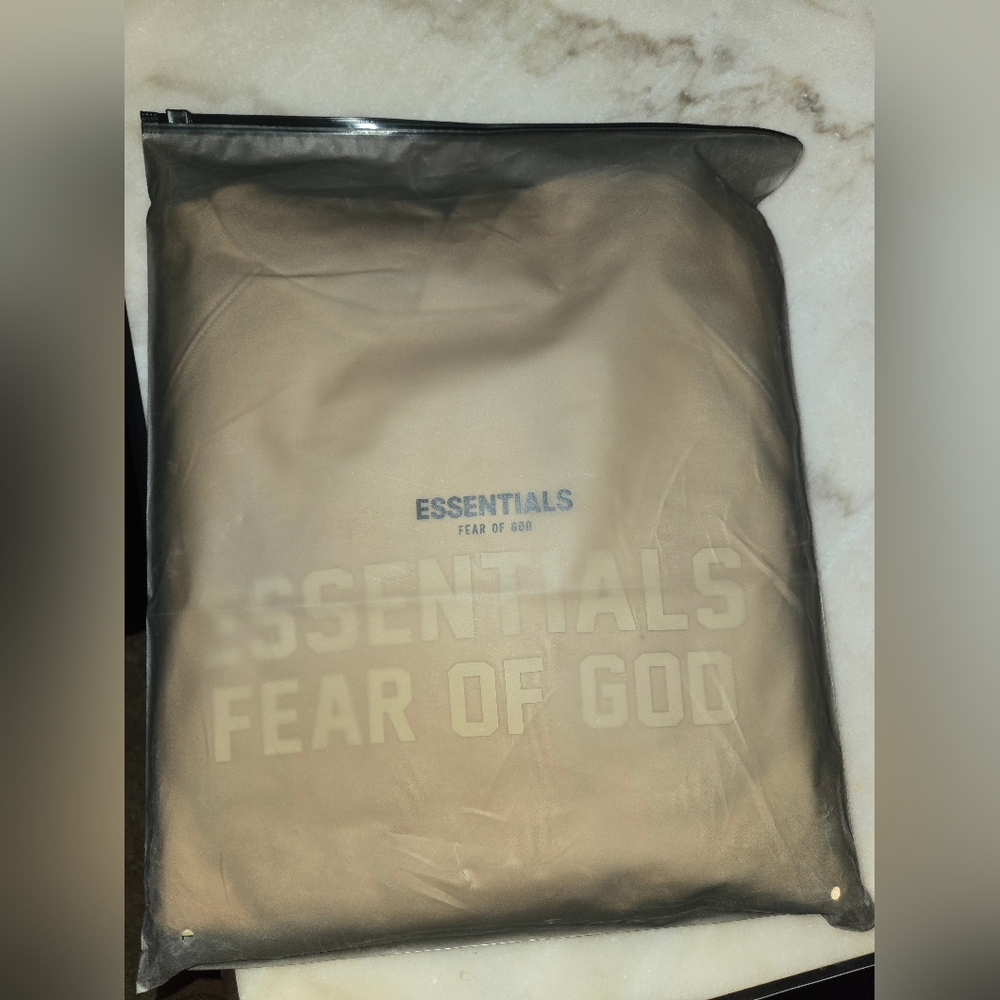 NWT Fear of God Essentials Sand Pullover Hoodie - Picture 3 of 3